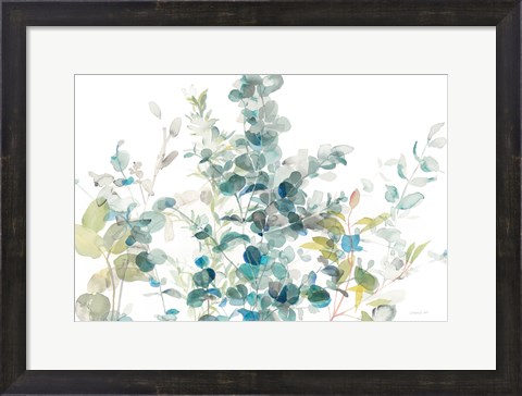 Framed Eucalyptus I White Crop Print