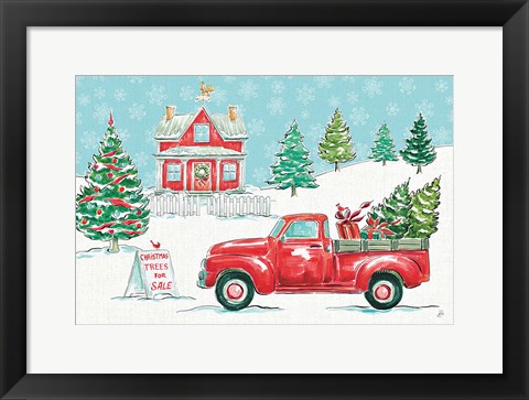 Framed Christmas in the Country II Print