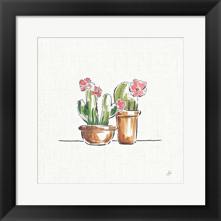 Framed Desert Bloom VI Print