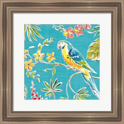 Framed Tropical Oasis IV Print