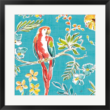 Framed Tropical Oasis III Print