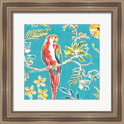 Framed Tropical Oasis III Print