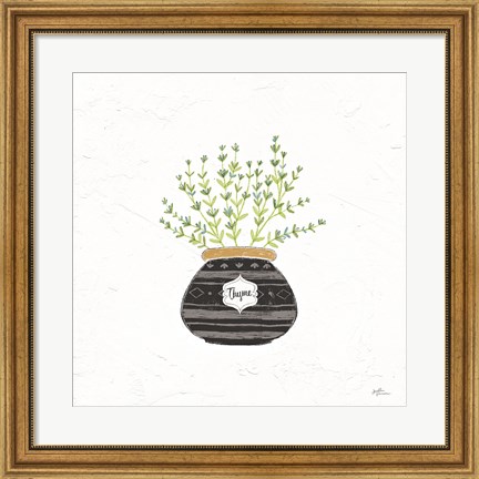 Framed Fine Herbs VI Print