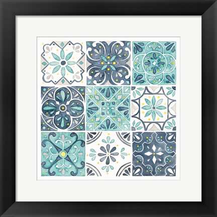 Framed Garden Getaway Pattern I Print