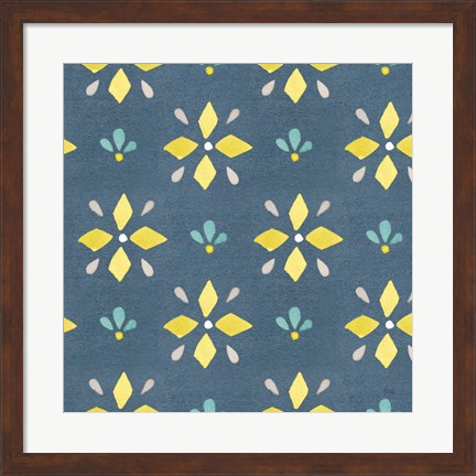 Framed Garden Getaway Pattern VB Print