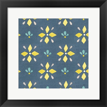 Framed Garden Getaway Pattern VB Print