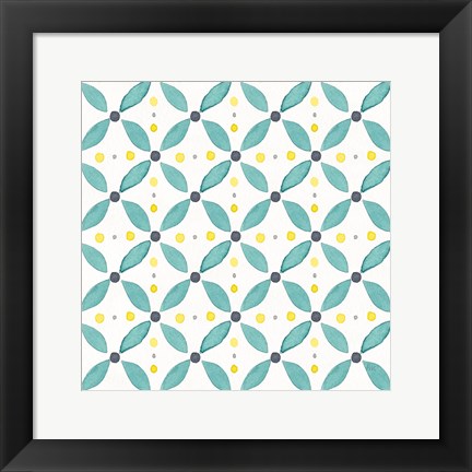 Framed Garden Getaway Pattern XA Print