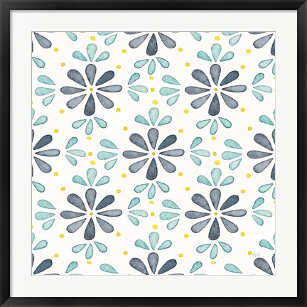 Framed Garden Getaway Pattern XIII Print