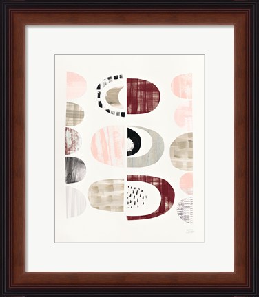 Framed Mod Neutrals II Blush Print