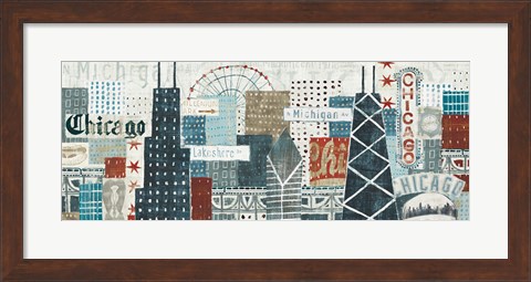 Framed Hey Chicago Crop Print