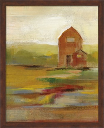 Framed Hillside Barn II Print