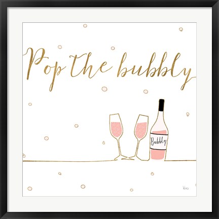 Framed Underlined Bubbly VII Print