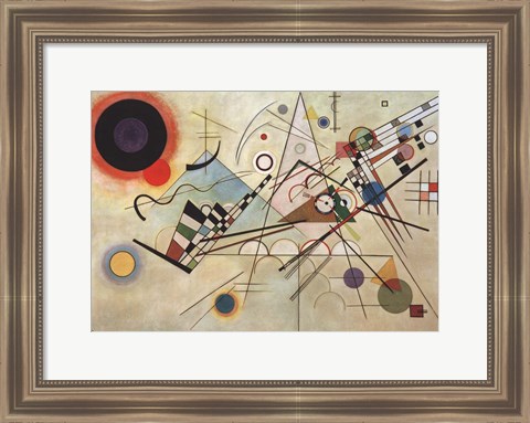 Framed Composition VIII, 1923 Print