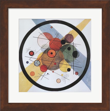 Framed Circles in Circle Print