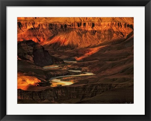 Framed Canyon View I Print