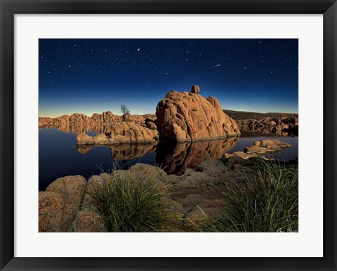 Framed Lake Canyon View I Print