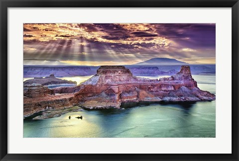 Framed Lake Canyon View II Print