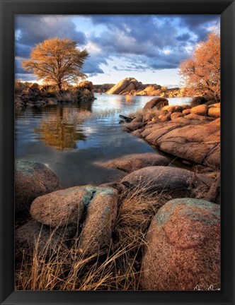 Framed Rocky Lake II Print