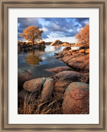 Framed Rocky Lake II Print