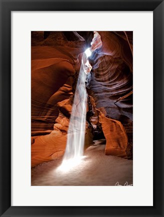 Framed Sun Shining Through Canyon I Print