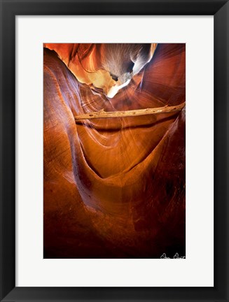 Framed Sun Shining Through Canyon V Print