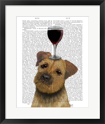 Framed Dog Au Vin, Border Terrier Print