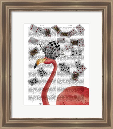 Framed Flamingo and Cards Print