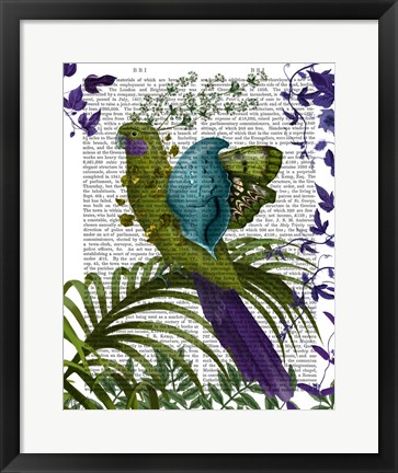 Framed Fantasy Parrot 1 Print