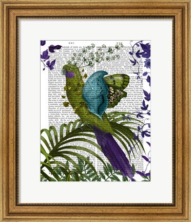 Framed Fantasy Parrot 1 Print