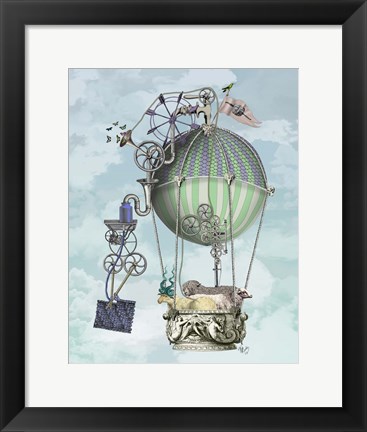 Framed Knitting Machine, Fine Art Print Print