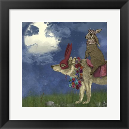 Framed Arrival of the Hare King Print