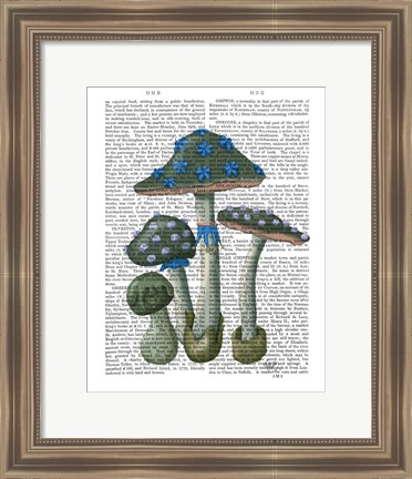 Framed Psychedelic Mushrooms 1 Print