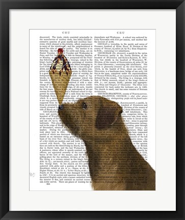 Framed Border Terrier Ice Cream Print