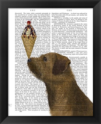 Framed Border Terrier Ice Cream Print