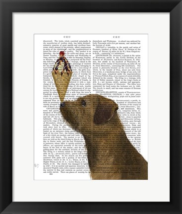 Framed Border Terrier Ice Cream Print