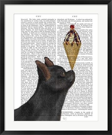 Framed Chihuahua, Black, Ice Cream Print