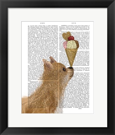 Framed Chihuahua, Long Haired, Ice Cream Print