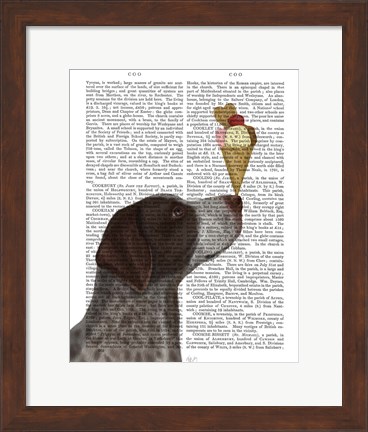 Framed German Shorthaired Pointer Ice Cream Print