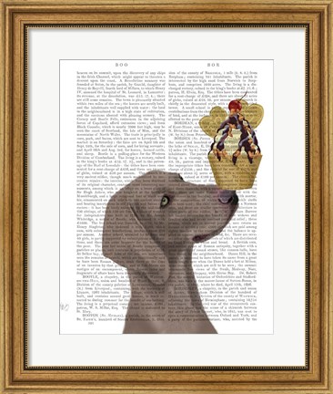 Framed Weimaraner Ice Cream Print