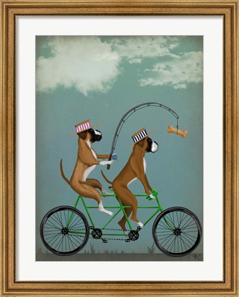 Framed Boxer Tandem Print