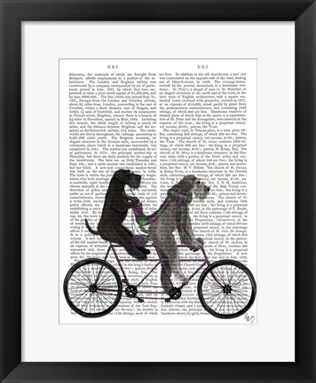 Framed Schnauzer Tandem Print