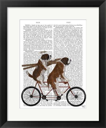 Framed St Bernard Tandem Print