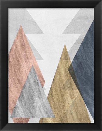 Framed Peaks II Print