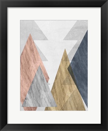 Framed Peaks II Print