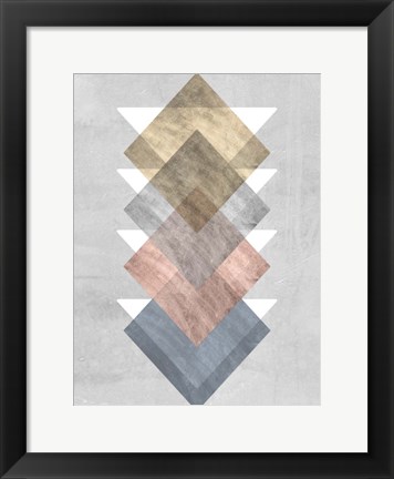 Framed Diamond Allign I Print