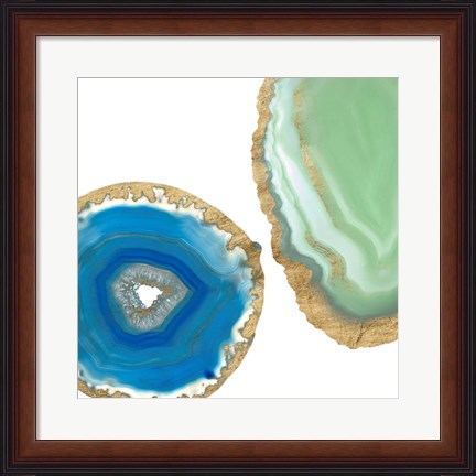 Framed Gem Stones III Print