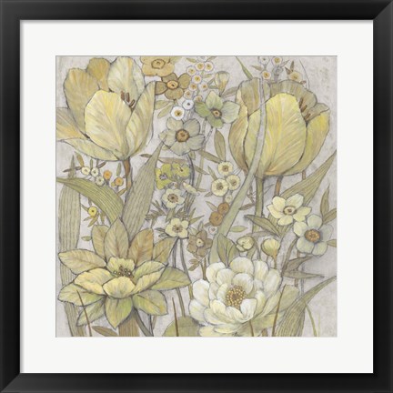 Framed Mix Floral I Print