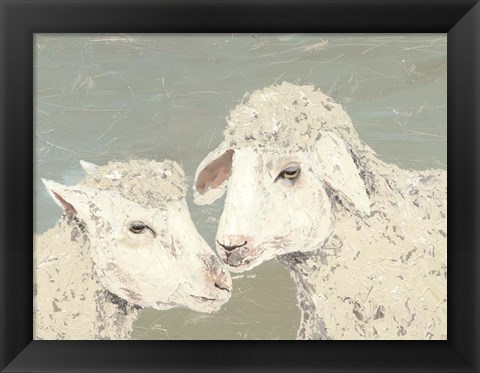 Framed Sweet Lambs II Print