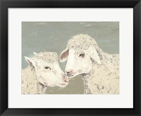 Framed Sweet Lambs II Print