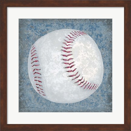 Framed Grunge Sporting III Print